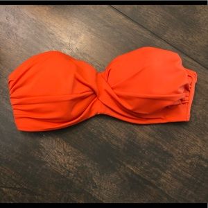 Orange VS push up Bandeau top